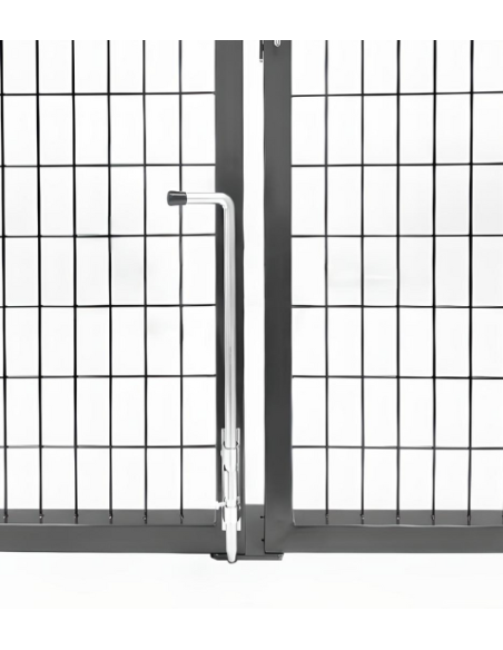 PORTAIL GRILLAGÉ 4M (2x2.00M) - Ambiance Cloture