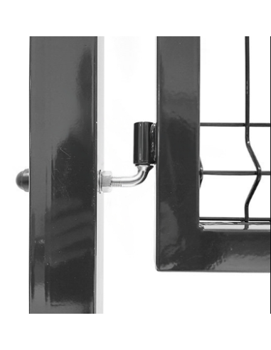 PORTILLON GRILLAGÉ ÉCLIPSE H1.30MX1.00M - Ambiance Cloture