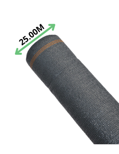 BRISE-VUE Gris Anthracite Occultation 95% - 25M - Ambiance Cloture