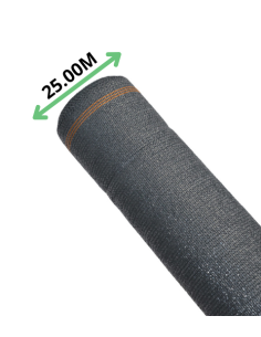 BRISE-VUE Gris Anthracite Occultation 95% - 25M - Ambiance Cloture