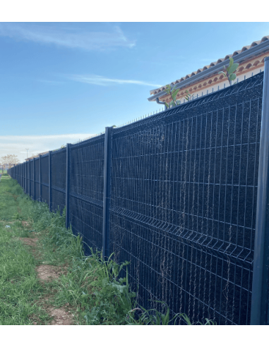 BRISE-VUE Gris Anthracite Occultation 95% - 25M - Ambiance Cloture