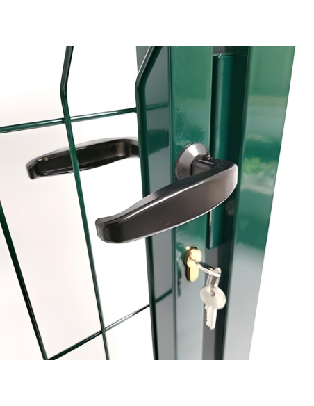 PORTILLON GRILLAGÉ ÉCLIPSE H1.30MX1.00M - Ambiance Cloture