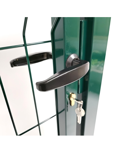 PORTILLON GRILLAGÉ ÉCLIPSE H1.30MX1.00M - Ambiance Cloture