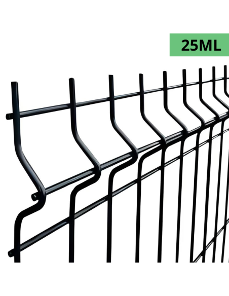 Pack Grillage Rigide Hybride 4/5 H0.83m sur Platine - Gris Anthracite - 25ML