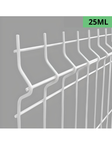 Pack Grillage Rigide Hybride 4/5 H0.63m sur Platine - Blanc- 25ML
