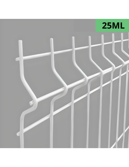 Pack Grillage Rigide Hybride 4/5 H1.03m sur Platine - Blanc- 25ML