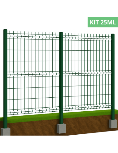 Kit Grillage Rigide Hybride 4/5MM – 25.00ML (Panneau 2,50m)