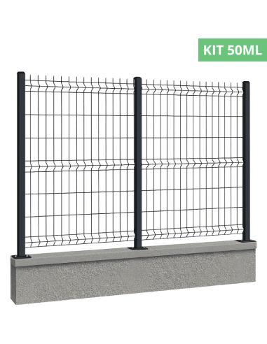 Kit Grillage Rigide Hybride 4/5MM – 50.00ML (Panneau 2,50m)