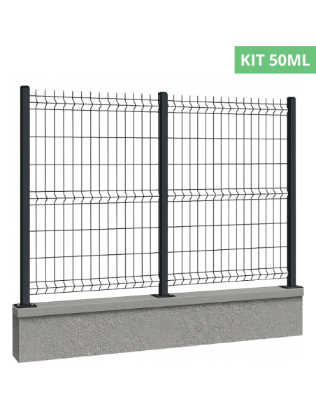 Kit Grillage Rigide Hybride 4/5MM – 50.00ML (Panneau 2,50m)