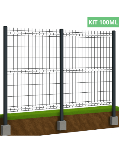 Kit Grillage Rigide Hybride 4/5MM – 100.ML (Panneau 2,50m)