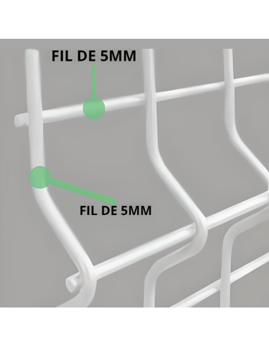 Kit Grillage Rigide PRO 5/5MM –100.00ML (Panneau 2,50m)
