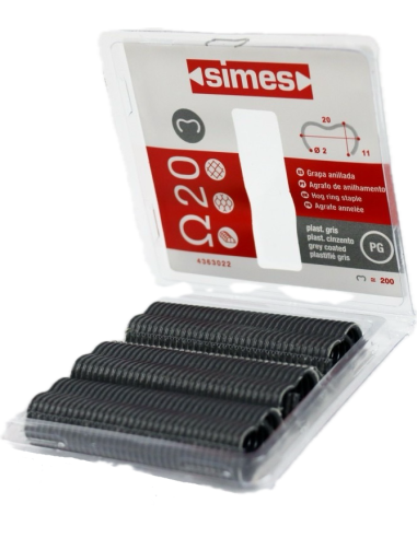 AGRAFES GRIS ANTHRACITE Ω20 (200PCS) - Ambiance Cloture