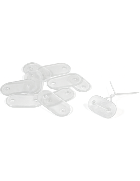 Kit de fixation 30 plaquettes transparentes - Ambiance Cloture