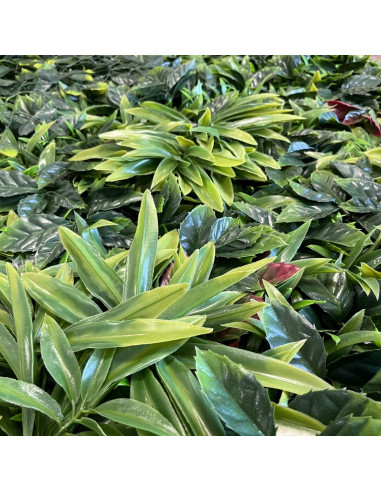 MUR VÉGÉTAL ARTIFICIEL EXOTIC 1M x 1M - Ambiance Cloture