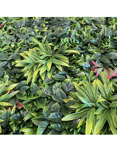 MUR VÉGÉTAL ARTIFICIEL EXOTIC 1M x 1M - Ambiance Cloture