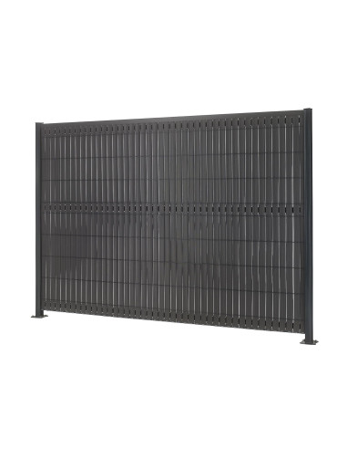 KIT DE LAMES OCCULTANTES GRIS/ H1.53MX2.50M - Ambiance Cloture